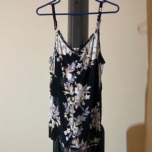 Torrid Floral Black and White Women's Camisole Top